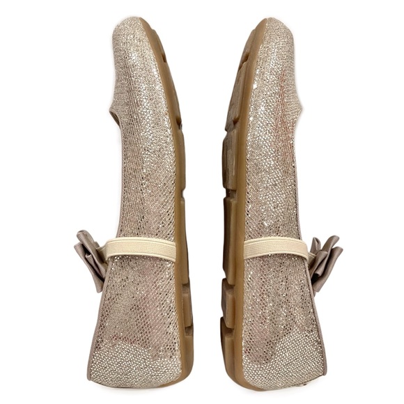 MICHAEL KORS Rove Day Slip-On Ballerina Flats in Champagne KIDS SIZE 5 - Picture 3 of 12